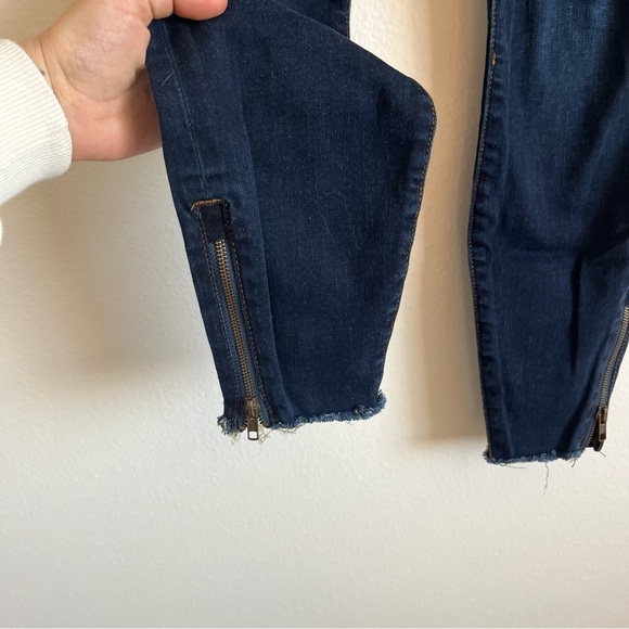 Kut from the Kloth Connie Raw Hem Ankle With Zipper Skinny Jeans Size 4 - Picture 2 of 12